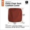Classic Accessories Ravenna Water-Resistant 19x19x3" Patio Seat Cushion Cover, Spice 60-405-011701-RT - alternate 4